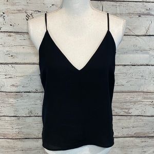 FOREVER 21 Strappy Black Cami Top-Medium